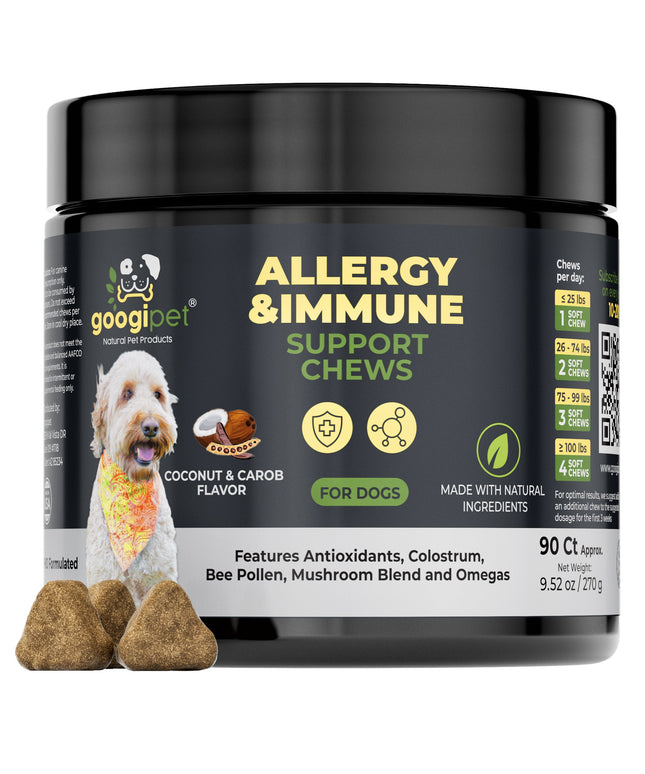 Allergy & Immune Support Chews for Dogs (Coconut & Carob Flavor)
