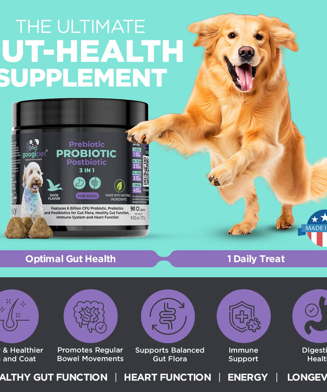 3 in 1 Probiotic Chews for Dogs