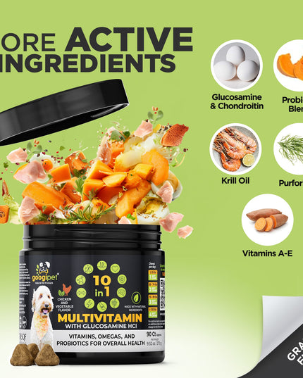 10 in 1 Multivitamin Chews for Dogs (Chicken Flavor)