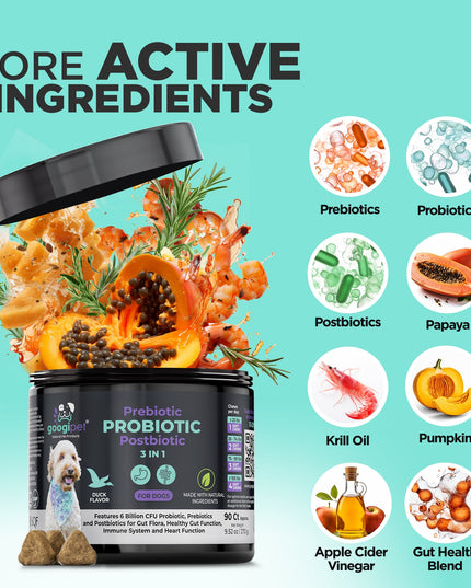 3 in 1 Probiotic Chews for Dogs