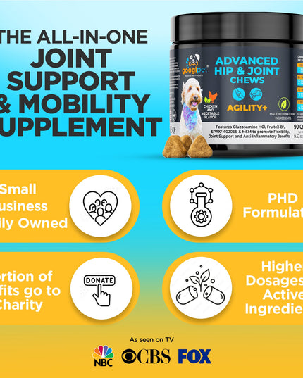 Agility+ Advanced Hip and Joint Chews for Dogs
