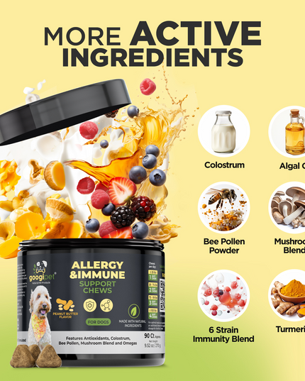 Allergy & Immune Support Chews for Dogs (Peanut Butter Flavor)