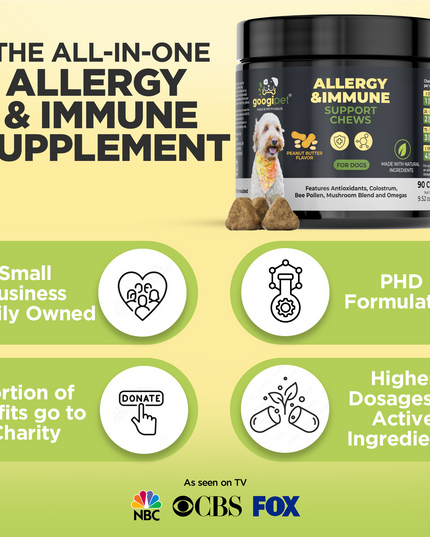 Allergy & Immune Support Chews for Dogs (Peanut Butter Flavor)