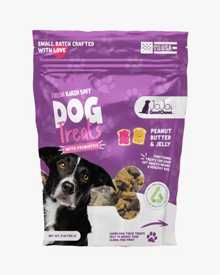 JoJo Good Chews Peanut Butter & Jelly Soft Chew Dog Treats