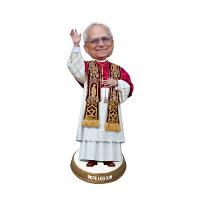 Pope Leo XIV Mini Bobblehead and Bobblehead Ornament (Presale)