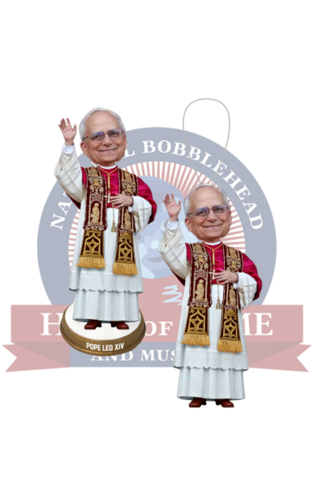 Pope Leo XIV Mini Bobblehead and Bobblehead Ornament (Presale)
