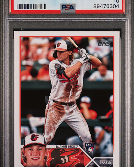 Graded 2023 Topps Gunnar Henderson #206 Rookie RC Baseball Card PSA 10 Gem Mint
