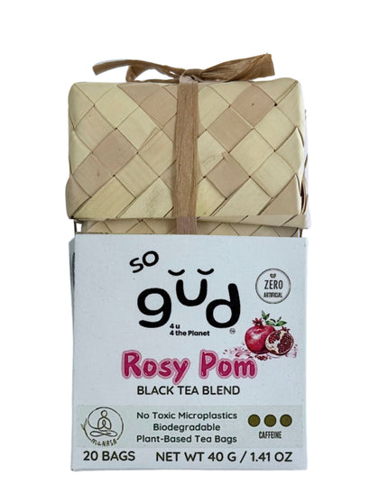 Rosy Pom Black Tea Blend | Plant-based Tea Bags