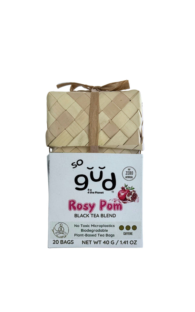 Rosy Pom Black Tea Blend | Plant-based Tea Bags