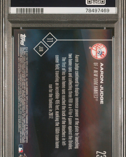 Graded 2017 Topps Now Aaron Judge #238 Rookie RC Baseball Card PSA 10 Gem Mint