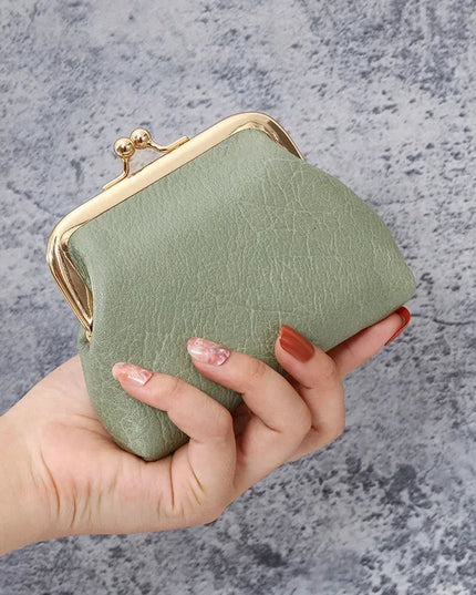 2024 New Retro Purse Ladies Short Buckle Candy Colored Coin Purse Change Purse Cute Wallet Clutch Bag Wallets for Women