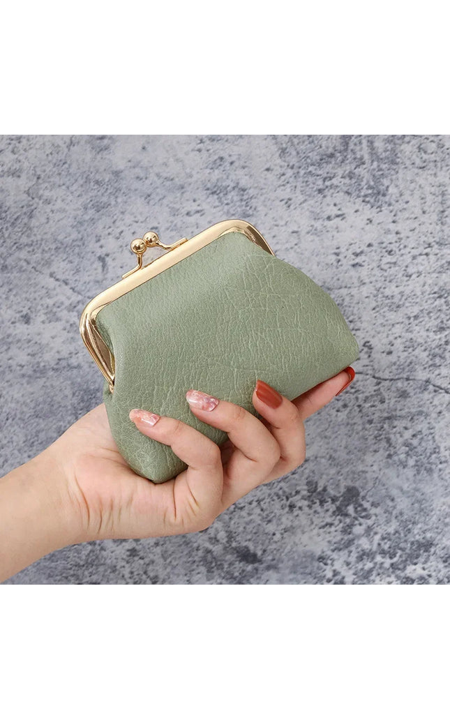 2024 New Retro Purse Ladies Short Buckle Candy Colored Coin Purse Change Purse Cute Wallet Clutch Bag Wallets for Women