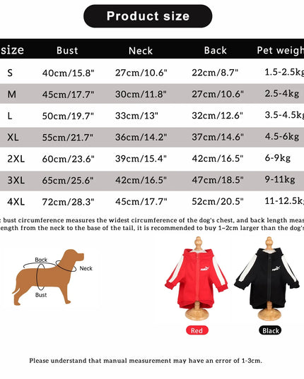 Cozy Winter Puma Dog Coat