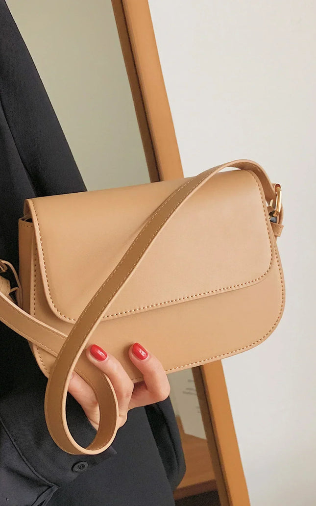Advanced Texture Small Saddle Bag Women’s Fashion Messenger Underarm Sling Bag