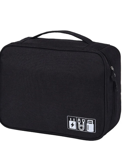 Travel Closet Organizer Case for Headphones Storage Bag Digital Portable Zipper Accessories Charger Data Cable USB Cosmetics