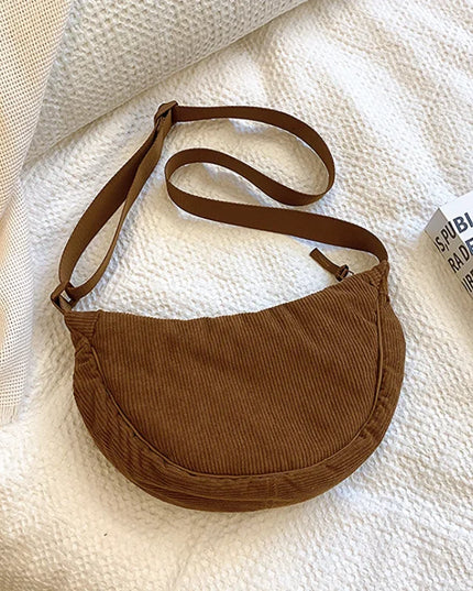 Corduroy Women's Hobo Shoulder Bag Crossbody Handbag