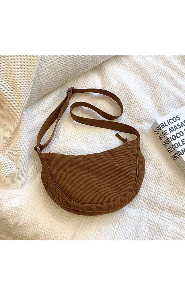 Corduroy Women's Hobo Shoulder Bag Crossbody Handbag