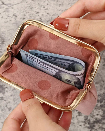 2024 New Retro Purse Ladies Short Buckle Candy Colored Coin Purse Change Purse Cute Wallet Clutch Bag Wallets for Women