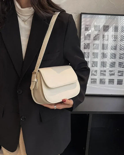 Advanced Texture Small Saddle Bag Women’s Fashion Messenger Underarm Sling Bag