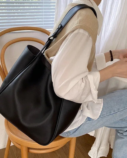 Luxury Leather Tote Bag Large Capacity Designer Handbag