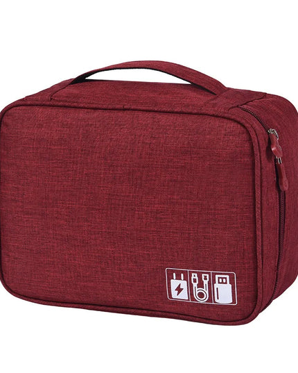 Travel Closet Organizer Case for Headphones Storage Bag Digital Portable Zipper Accessories Charger Data Cable USB Cosmetics