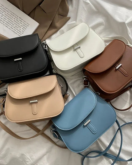 Women's PU Leather Crossbody Saddle Bag - Retro Designer Messenger Clutch