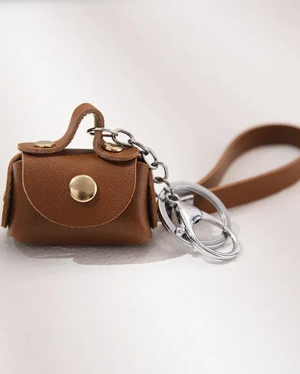 Cute Mini Coin Purses Girls Small Earphone Box Soft Leather Housekeeper Keychain Wallet Pouch Women's Bags Portable Storage Bag