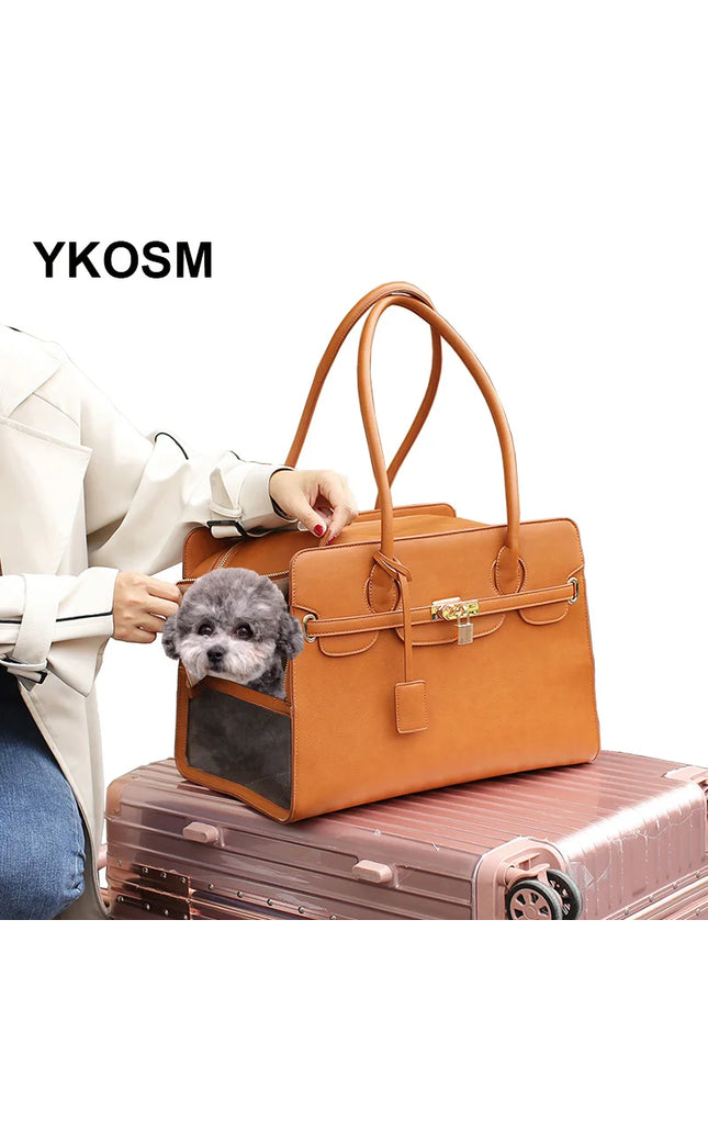 Premium Leather Pet Carrier