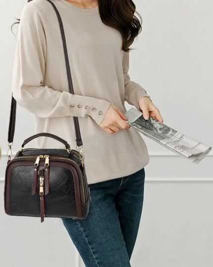 Luxury Alligator Pattern PU Leather Shoulder Bag Women's Handbag