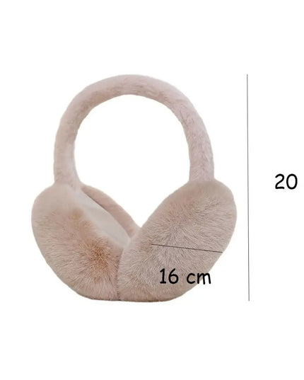 New Men Women Plush Ear Warmer Solid Color Winter Earmuffs Thickened Folding Earflap Ear Cover Outdoor Cold Protection