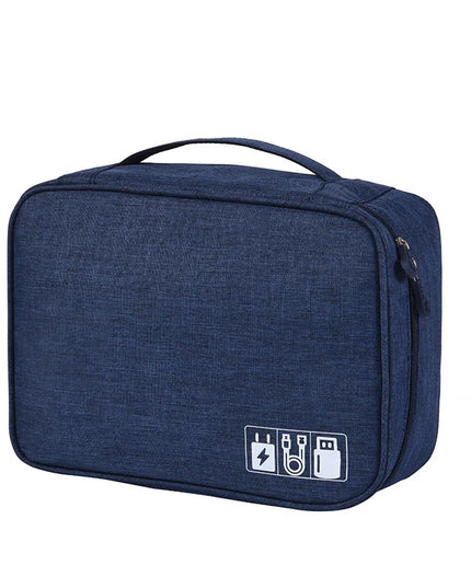 Travel Closet Organizer Case for Headphones Storage Bag Digital Portable Zipper Accessories Charger Data Cable USB Cosmetics