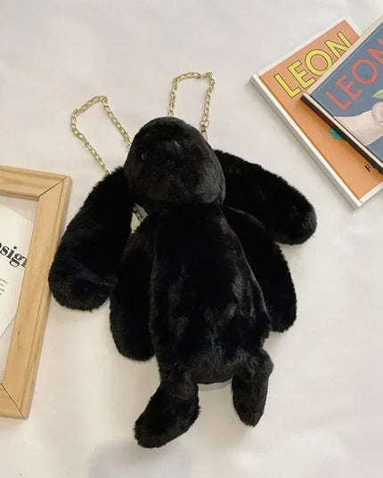 Long Ear Rabbit Plush Backpack Crossbody Bag