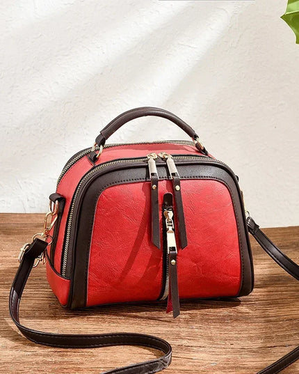 Luxury Alligator Pattern PU Leather Shoulder Bag Women's Handbag