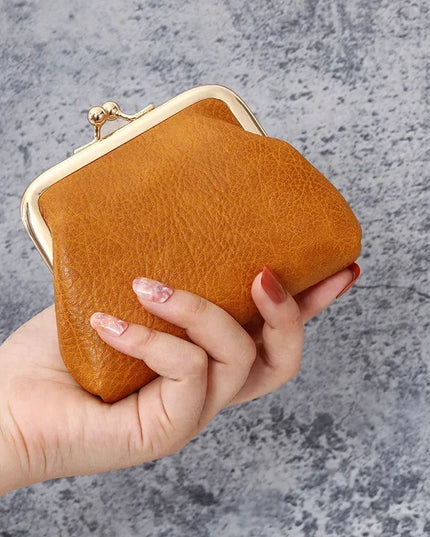 2024 New Retro Purse Ladies Short Buckle Candy Colored Coin Purse Change Purse Cute Wallet Clutch Bag Wallets for Women