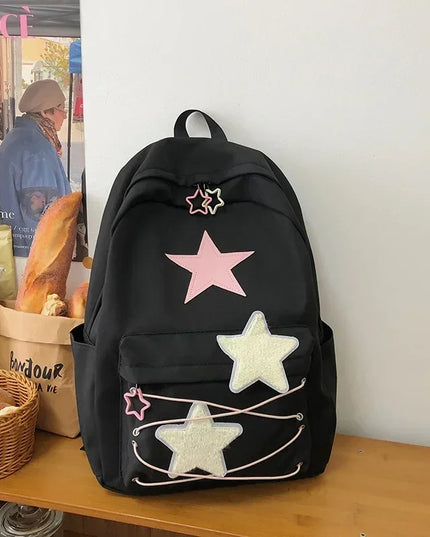 Kawaii Y2K Aesthetic High-Capacity Backpack for Students