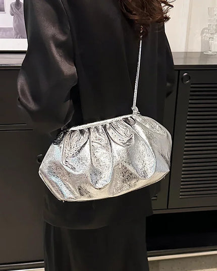 Luxury Women's Leather Crossbody Clutch Handbag