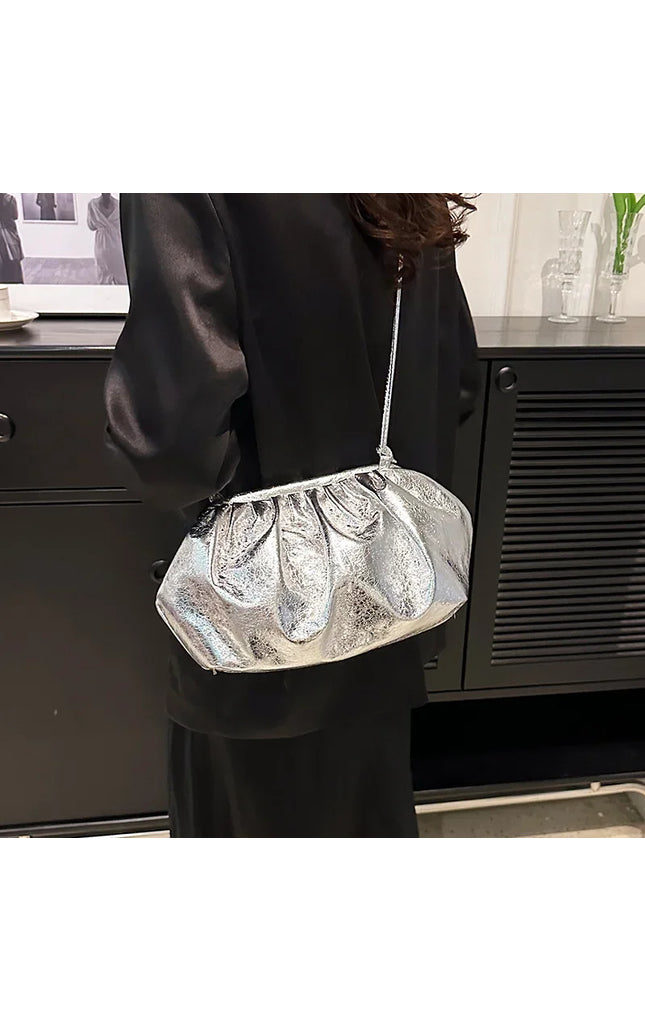 Luxury Women's Leather Crossbody Clutch Handbag