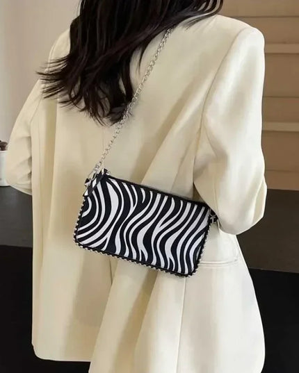 Leopard Crossbody Bag Women's Fashion Chain Mobile Phone Purse Shoulder Messenger