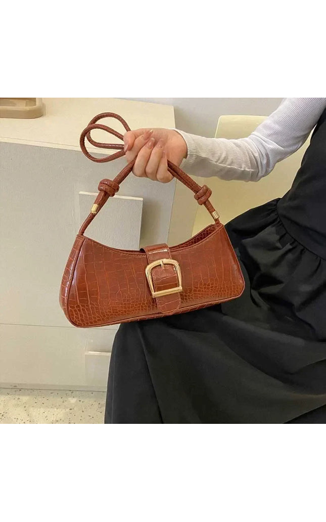 Women's Stylish PU Leather Sling Bag - Solid Color Shoulder Handbag, Large Capacity