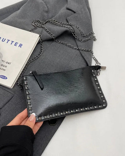 Leopard Crossbody Bag Women's Fashion Chain Mobile Phone Purse Shoulder Messenger