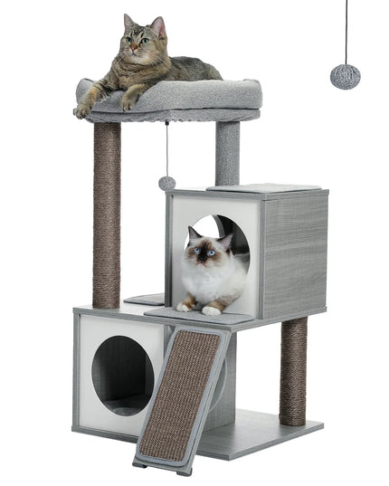 Natural Wooden Cat Tower