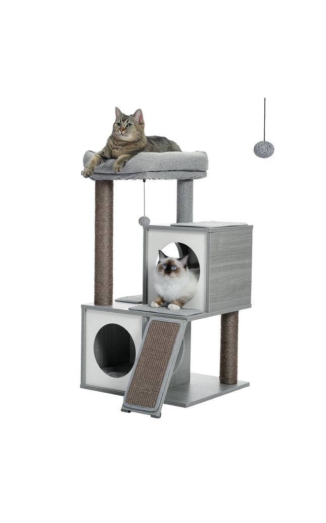 Natural Wooden Cat Tower