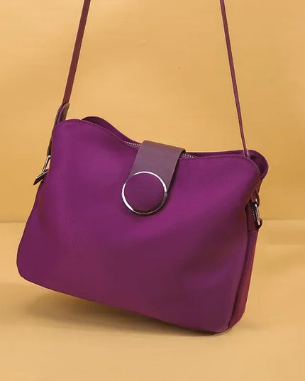 Women's Waterproof Nylon Crossbody Bag - Lightweight Travel Shoulder Purse