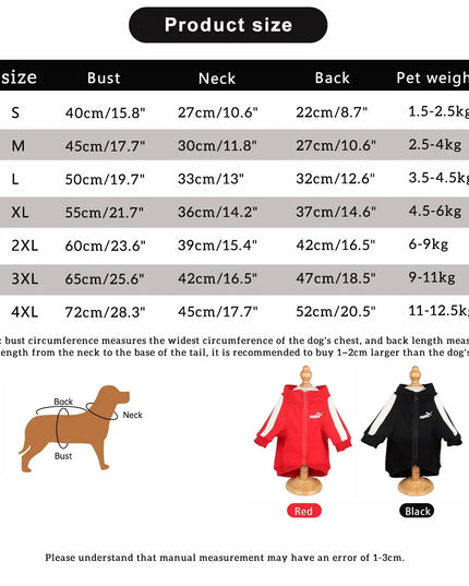 Cozy Winter Puma Dog Coat