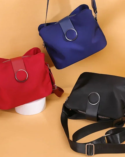 Women's Waterproof Nylon Crossbody Bag - Lightweight Travel Shoulder Purse