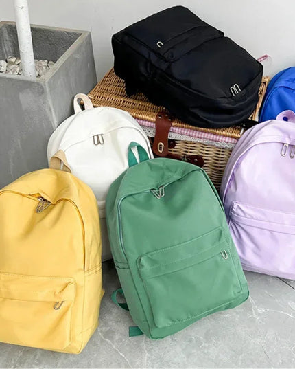 Waterproof Nylon Women's Backpack Travel Schoolbag for Teens