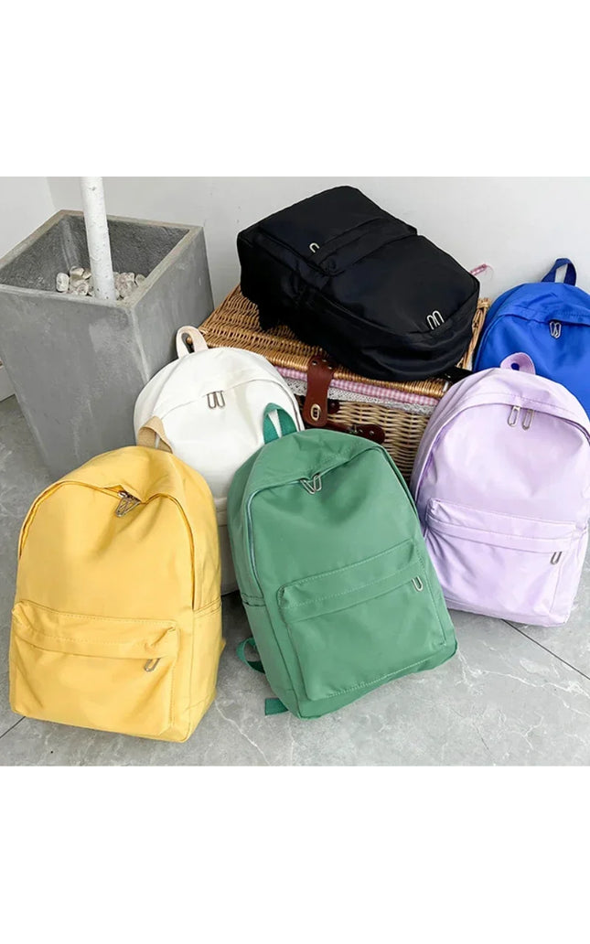 Waterproof Nylon Women's Backpack Travel Schoolbag for Teens