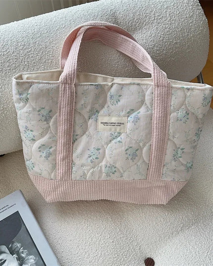 Floral Patchwork Women's Tote Shoulder Bag Purse
