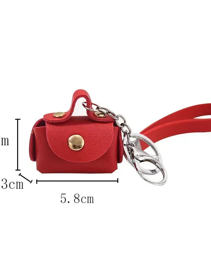 Cute Mini Coin Purses Girls Small Earphone Box Soft Leather Housekeeper Keychain Wallet Pouch Women's Bags Portable Storage Bag