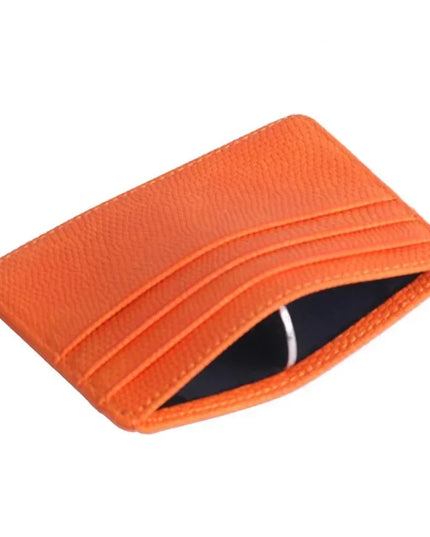 Portable Double Sided Pattern Card Wallet Id Holders Women Men Slim Wallet Change Purse Travel Wallet Holder with 5 Card Slots